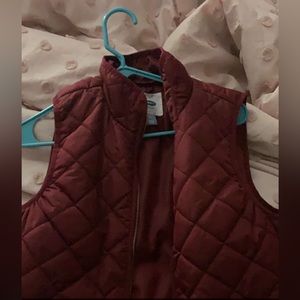 maroon old navy medium vest